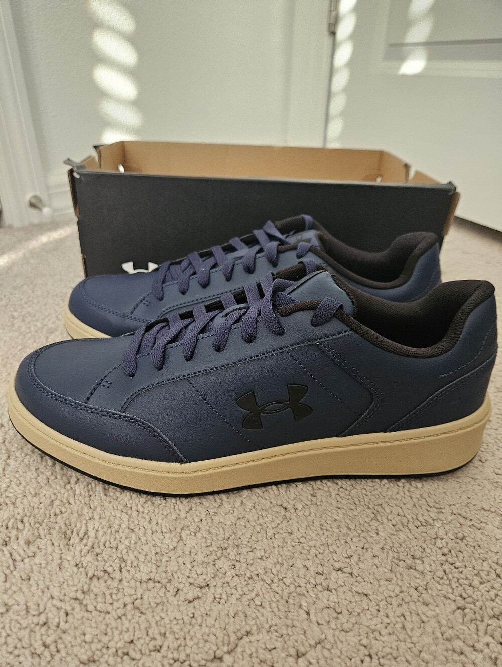 New Under Armour Mens 11.5 UA Official Sneakers Navy Blue